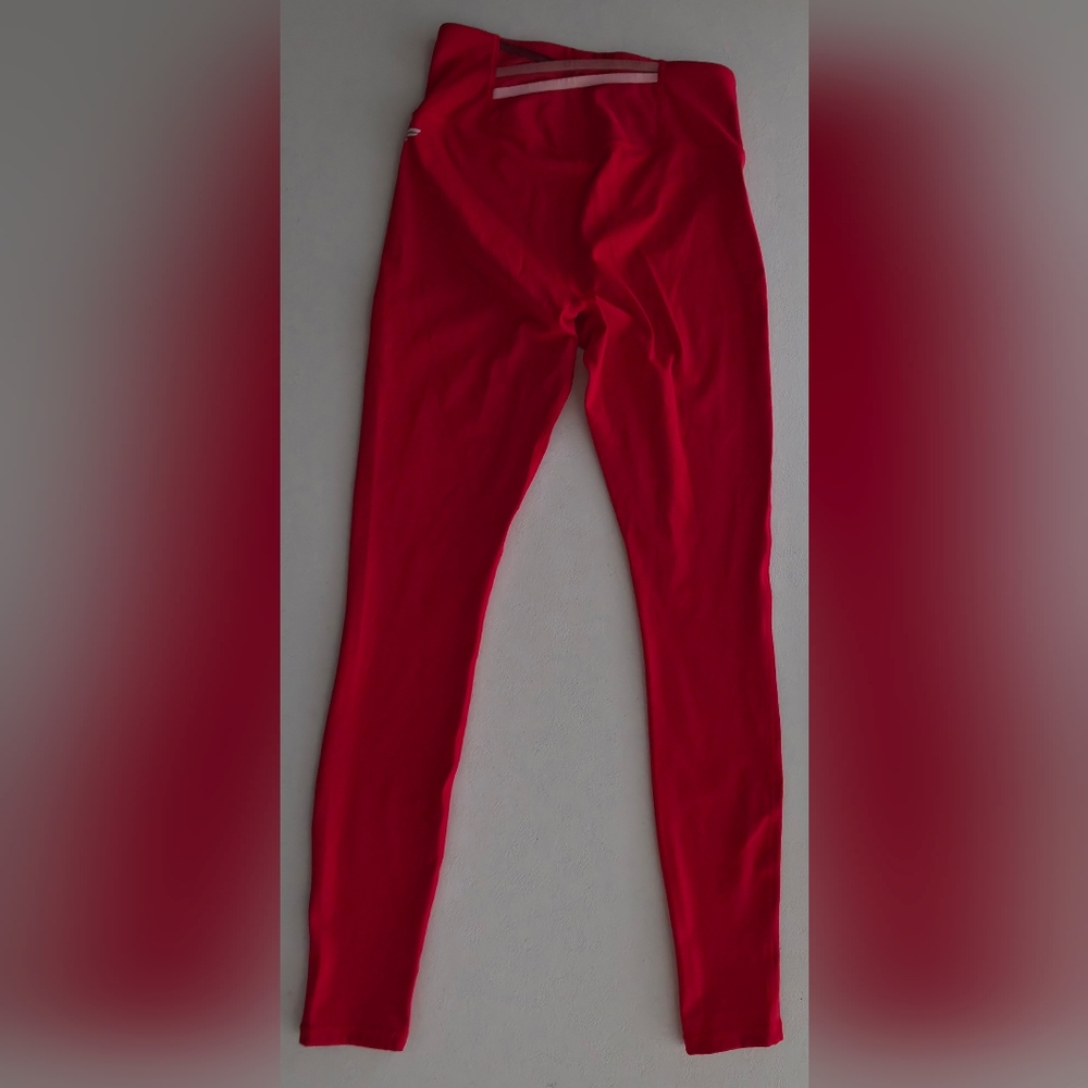 Fabletics Motion365 High Waisted Sculpting Breathable Compression Leggings Red - Picture 3 of 11